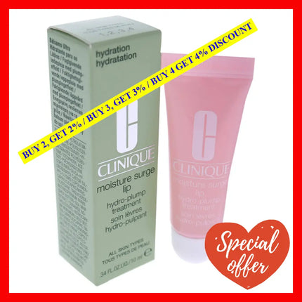 Moisture Surge Lip Hydro Plump Treatment By Clinique For Women - 0.34 Oz