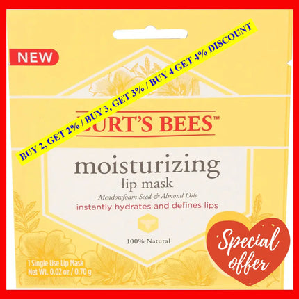 Moisturizing Lip Mask By Burts Bees For Women - 0.02 Oz