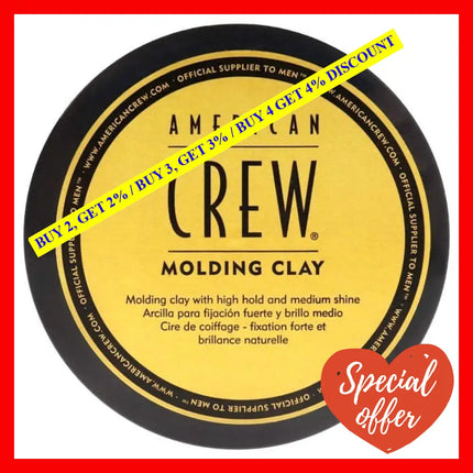 Molding Clay By American Crew For Men - 3 Oz