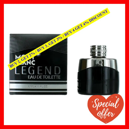 Mont Blanc Legend By 1 Oz Eau De Toilette Spray For Men