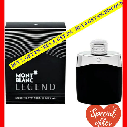 Mont Blanc Legend Eau De Toilette Spray 100 Ml For Men - 3386460032681