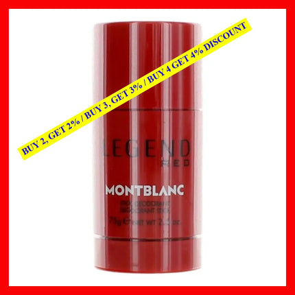 Mont Blanc Legend Red By 2.5 Oz Deodorant Stick For Men