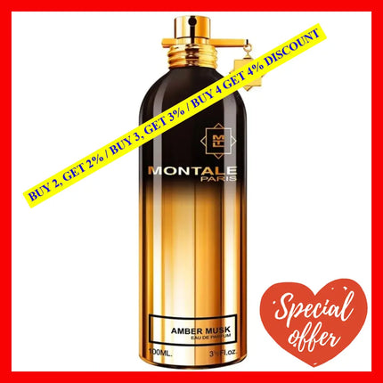 Montale Amber Musk Perfume Edp Unisex 3.3 Oz