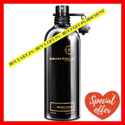 Montale Black Aoud Eau De Parfum Spray 3.4Oz - 100Ml