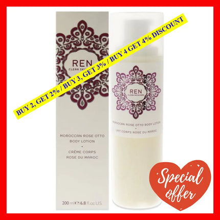 Moroccan Rose Otto Body Lotion By Ren For Unisex - 6.8 Oz