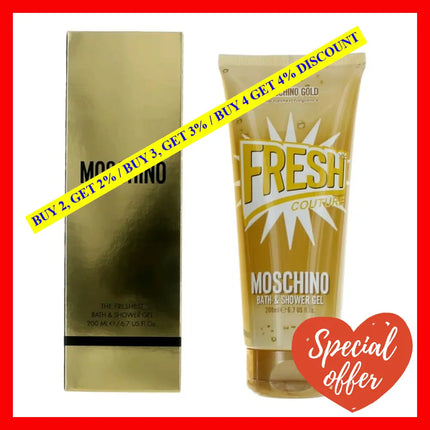 Moschino Gold Fresh Couture By 6.7 Oz Bath And Shower Gel For Women