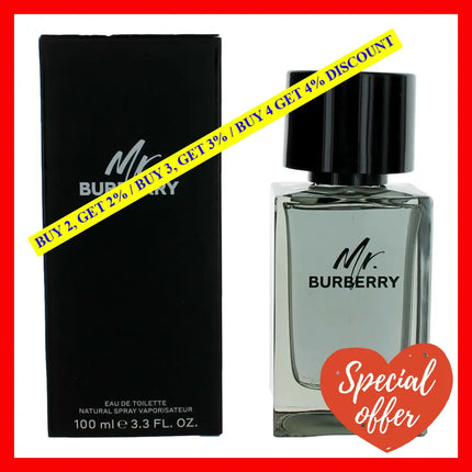 Mr. Burberry By 3.3 Oz Eau De Toilette Spray For Men