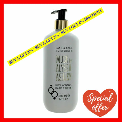 Musk By Alyssa Ashley 17 Oz Hand & Body Moisturiser For Women