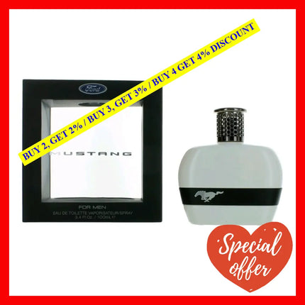 Mustang White By 3.4 Oz Eau De Toilette Spray For Men