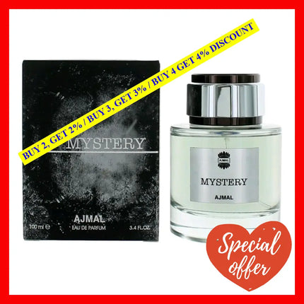 Mystery By Ajmal 3.4 Oz Eau De Parfum Spray For Men