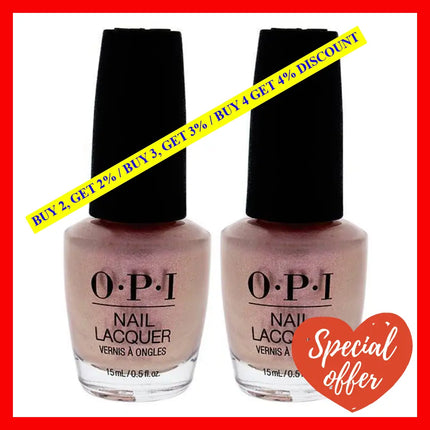 Nail Lacquer - Nl Sh2 Throw Me A Kiss By Opi For Women 0.5 Oz Polish Pack Of 2