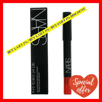 Nars Velvet Matte Lip Pencil By.08 Oz - Red Square