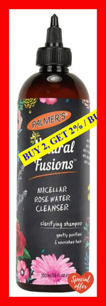 Natural Fusions Micellar Rose Water Cleanser Clarifying Shampoo By Palmers For Unisex - 12 Oz