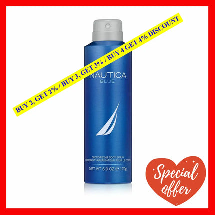 Nautica Blue Sail 6 Oz Deodorizing Body Spray