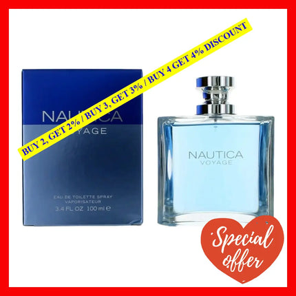 Nautica Voyage By 3.3 Oz Eau De Toilette Spray For Men