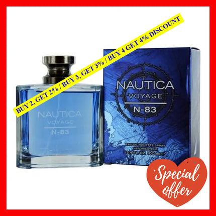 Nautica Voyage N-83 By 3.4 Oz Eau De Toilette Spray For Men