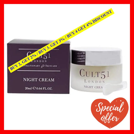 Night Cream By Cult51 For Unisex - 0.64 Oz