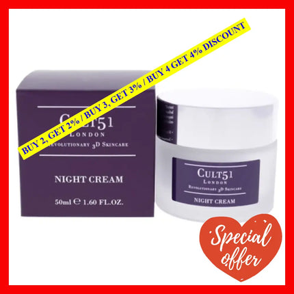 Night Cream By Cult51 For Unisex - 1.60 Oz