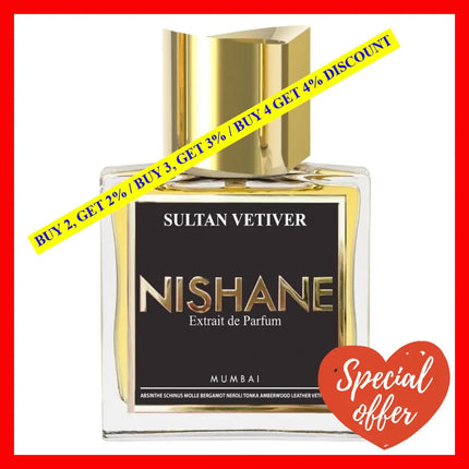 Nishane Sultan Vetiver Unisex Extrait De Parfum Spray 1.7Oz/50Ml