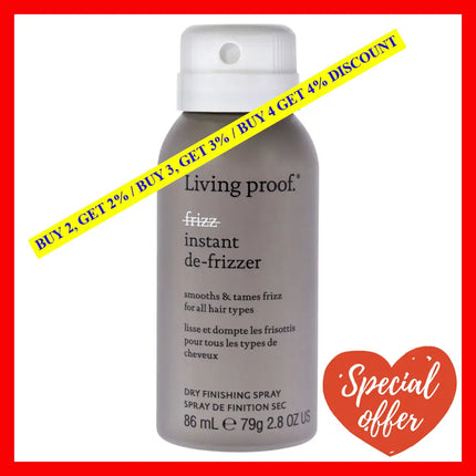 No-Frizz Instant De-Frizzer Dry Finishing Spray By Living Proof For Unisex - 2.8 Oz Conditioner