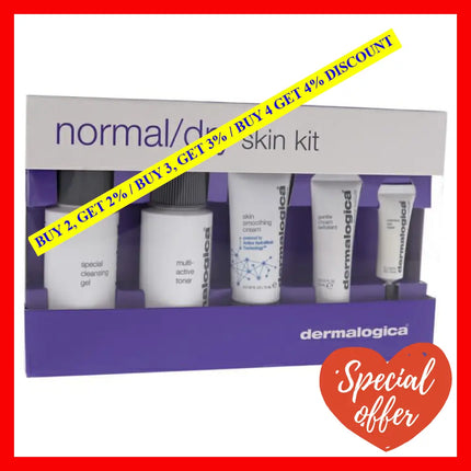 Normal Dry Skin Kit By Dermalogica For Unisex - 5 Pc 1.7Oz Special Cleansing Gel 0.3Oz Gentle Cream