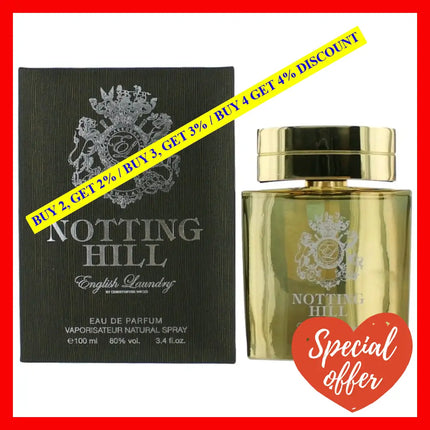 Notting Hill By English Laundry 3.4 Oz Eau De Parfum Spray For Men