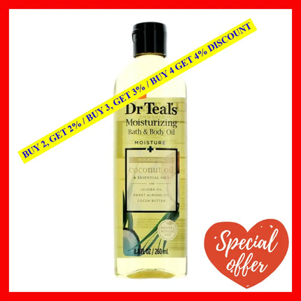 Nourishing Coconut Oil & Essential Oils By Dr. Teal’s 8.8 Oz Moisturizing Bath Body