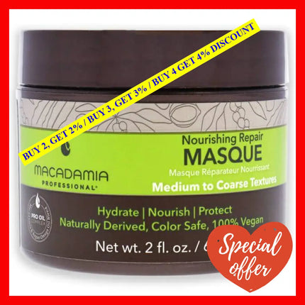 Nourishing Repair Masque By Macadamia Oil For Unisex - 2 Oz