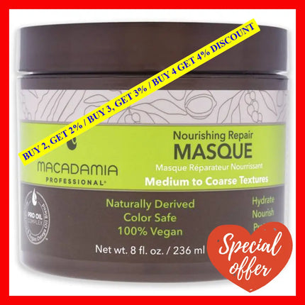 Nourishing Repair Masque By Macadamia Oil For Unisex - 8 Oz