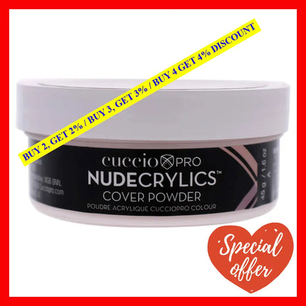 Nudecrylics Cover Powder - Sunkissed By Cuccio Pro For Women 1.6 Oz Acrylic