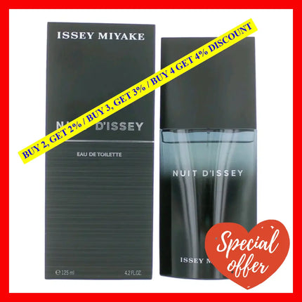 Nuit D’issey By Issey Miyake 4.2 Oz Eau De Toilette Spray For Men