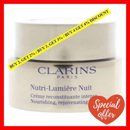 Nutri-Lumiere Night Cream By Clarins For Unisex - 1.6 Oz