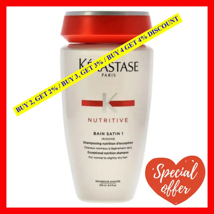 Nutritive Bain Satin 1 Shampoo By Kerastase For Unisex - 8.5 Oz