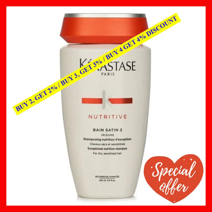 Nutritive Bain Satin 2 Shampoo By Kerastase For Unisex - 8.5 Oz