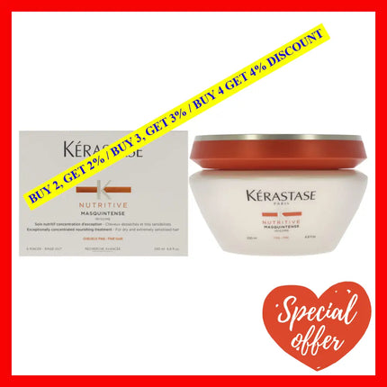 Nutritive Masquintense-Fine By Kerastase For Unisex - 6.8 Oz Masque