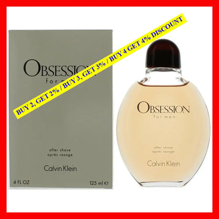 Obsession By Calvin Klein 4 Oz After Shave Splash For Men