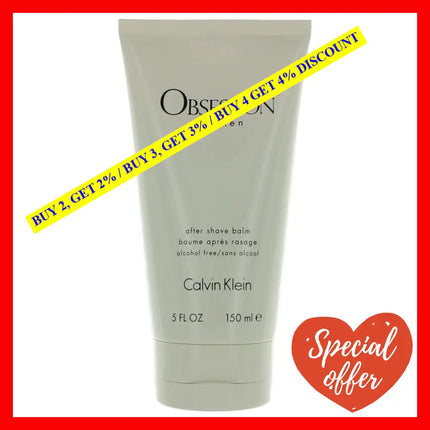 Obsession By Calvin Klein 5 Oz After Shave Balm For Men