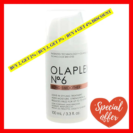 Olaplex No. 6 Bond Smoother By 3.3 Oz Leave In Styling Creme