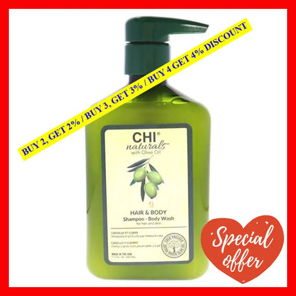 Olive Naturals Hair And Body Shampoo Wash By Chi For Unisex - 11.5 Oz