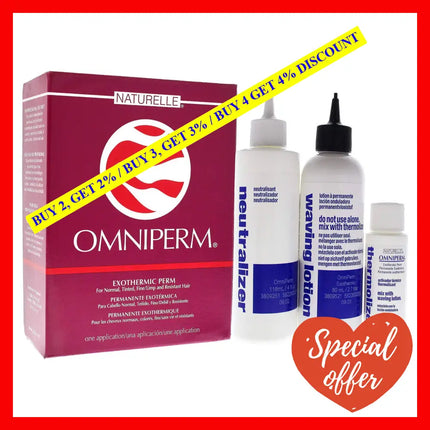 Omniperm One Formula Exothermic Perm By Zotos For Unisex - 1 Application Treatment