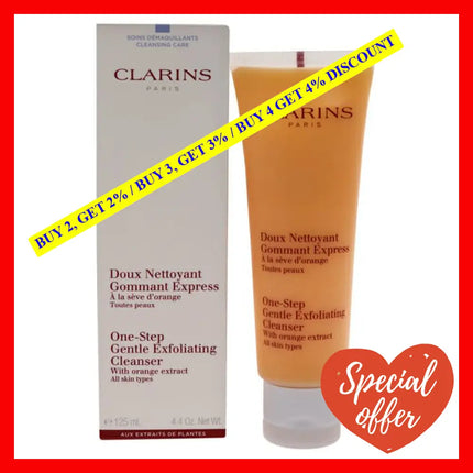 One Step Gentle Exfoliating Cleanser By Clarins For Unisex - 4.4 Oz