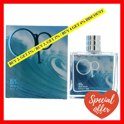 Op Blue For Him By Ocean Pacific 3.4 Oz Eau De Toilette Spray Men