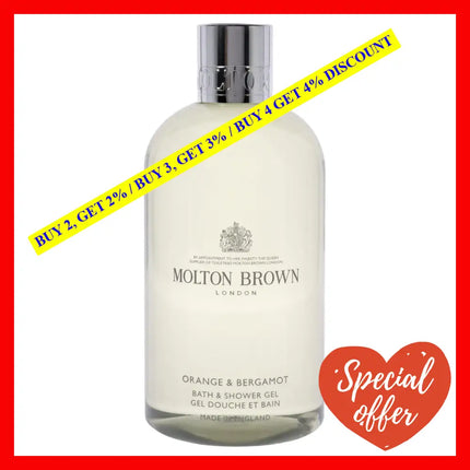 Orange And Bergamot Bath Shower Gel By Molton Brown For Women - 10 Oz