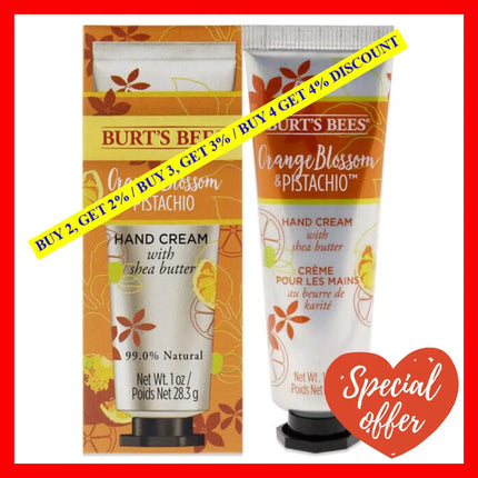 Orange Blossom And Pistachio Hand Cream By Burts Bees For Unisex - 1 Oz