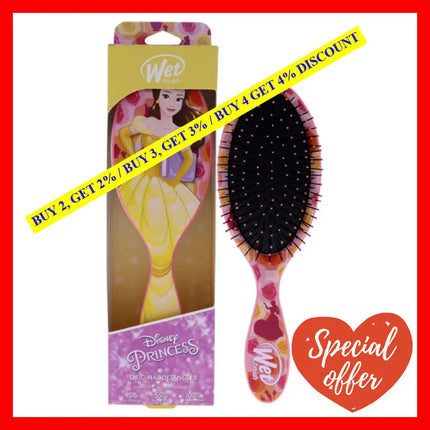 Original Detangler Disney Princess Brush - Belle By Wet For Unisex 1 Pc Hair