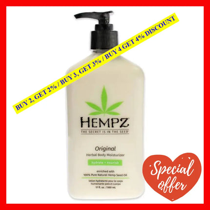 Original Herbal Body Moisturizer By Hempz For Unisex - 17 Oz Lotion