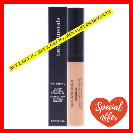 Original Liquid Mineral Concealer - 2.5N Light Medium By Bareminerals For Women 0.2 Oz