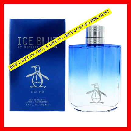 Original Penguin Ice Blue By Munsingwear 3.4 Oz Eau De Toilette Spray For Men