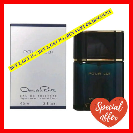 Oscar Pour Lui By De La Renta 3 Oz Eau Toilette Spray For Men