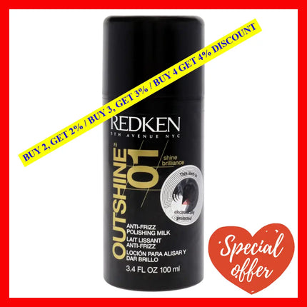 Outshine 01 Anti-Frizz Polishing Milk By Redken For Unisex - 3.4 Oz